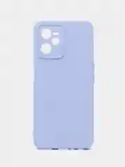 Синий чехол для Realme C35 с бархатом внутри и защита камеры