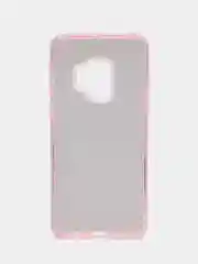 Розовый силиконовый чехол на Samsung Galaxy S9, с блестками
