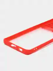 Красный чехол для Samsung S21 Ultra, с задвижным окном для защиты камеры
