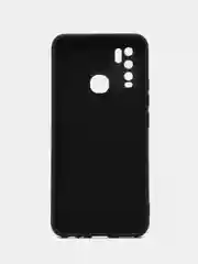 Черный чехол для Vivo Y30 / Y50, с защитой камеры и бархатом внутри