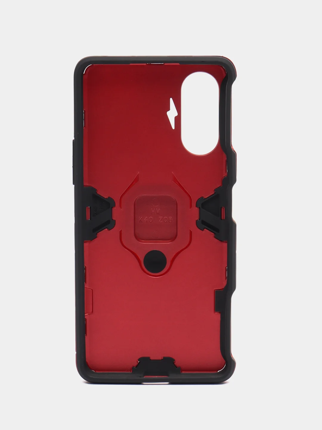 Красный чехол противоударный с кольцом-держателем на Xiaomi Poco F3 GT (Сяоми Поко Ф3 ГТ)