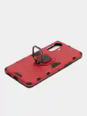 Красный чехол противоударный с кольцом-держателем на Xiaomi Poco F3 GT (Сяоми Поко Ф3 ГТ)