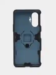 Синий меланж чехол противоударный с кольцом-держателем на Xiaomi Poco F3 GT (Сяоми Поко Ф3 ГТ)