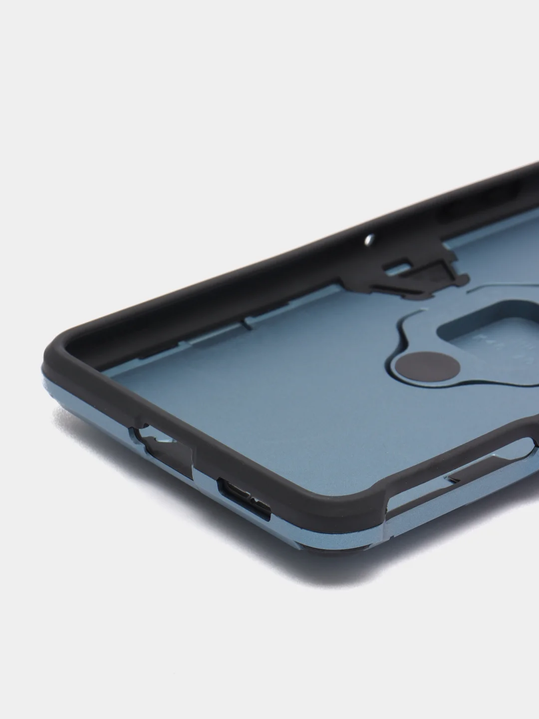 Синий меланж чехол противоударный с кольцом-держателем на Xiaomi Poco F3 GT (Сяоми Поко Ф3 ГТ)