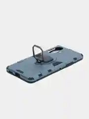 Синий меланж чехол противоударный с кольцом-держателем на Xiaomi Poco F3 GT (Сяоми Поко Ф3 ГТ)
