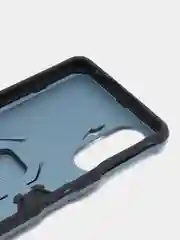 Синий меланж чехол противоударный с кольцом-держателем на Xiaomi Poco F3 GT (Сяоми Поко Ф3 ГТ)