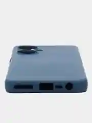 Синий чехол Tecno CAMON 19, с защитой камеры и бархатом внутри