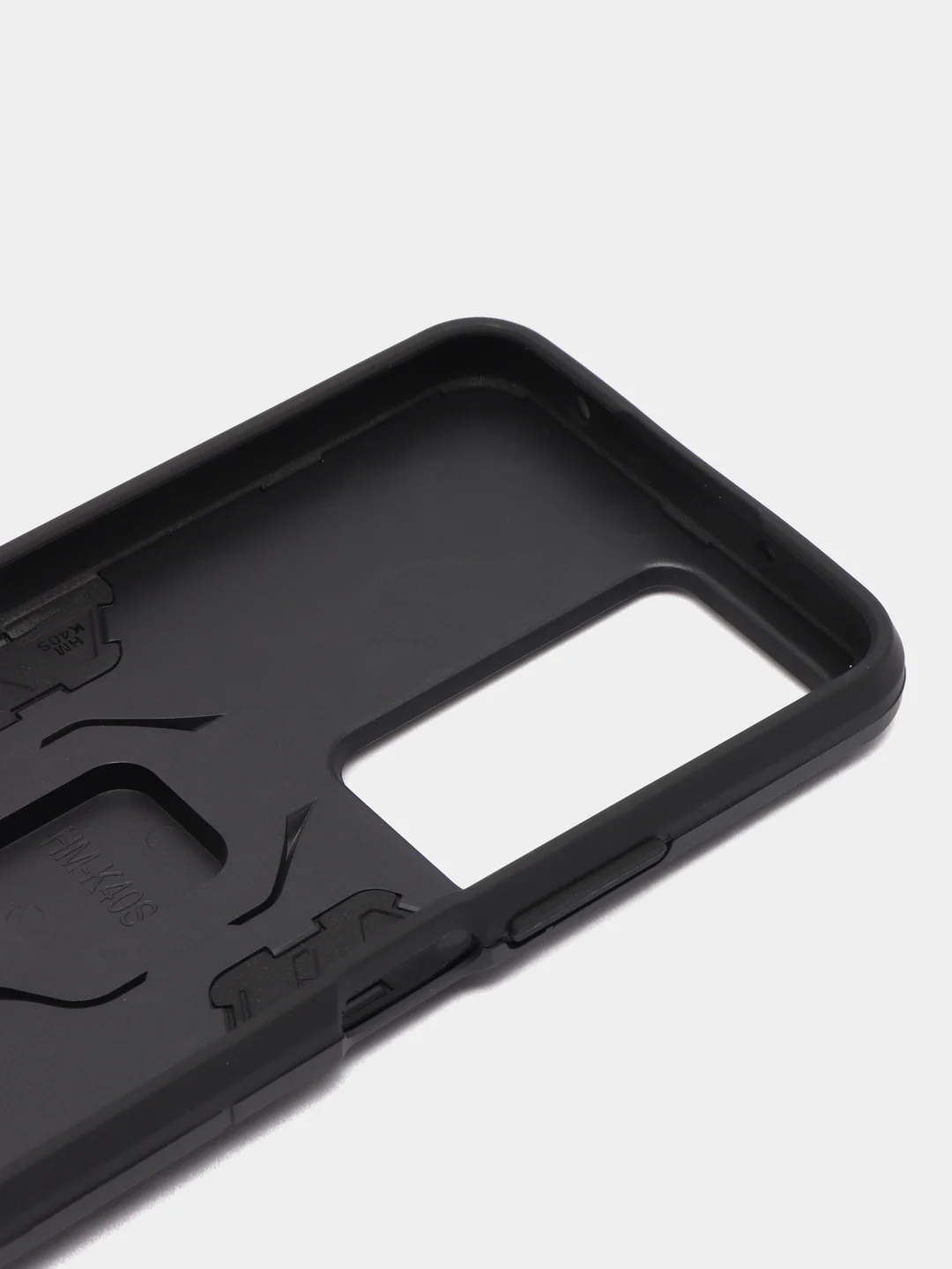 Черный чехол противоударный на Xiaomi Poco F4, с кольцом-держателем