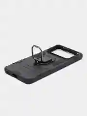 Черный чехол противоударный с кольцом-держателем на Xiaomi Poco X4 Pro 5G (Сяоми Поко Х4 Про 5G)