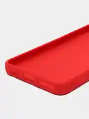 Красный чехол Tecno CAMON 19, с защитой камеры и бархатом внутри