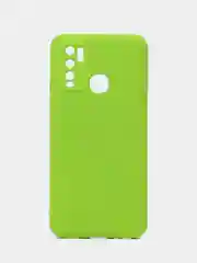Белый чехол для Vivo Y30 / Y50, с защитой камеры и бархатом внутри