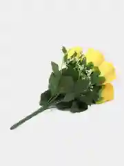 Желтый искусственные розы, букет, 12 шт