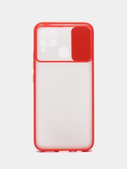 Чехол для Realme C25 / C25S / C12 / Narzo 50A, с задвижным окном для защиты камеры
