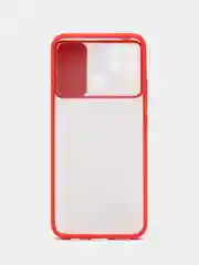 Красный чехол для Realme C25 / C25S / C12 / Narzo 50A, с задвижным окном для защиты камеры