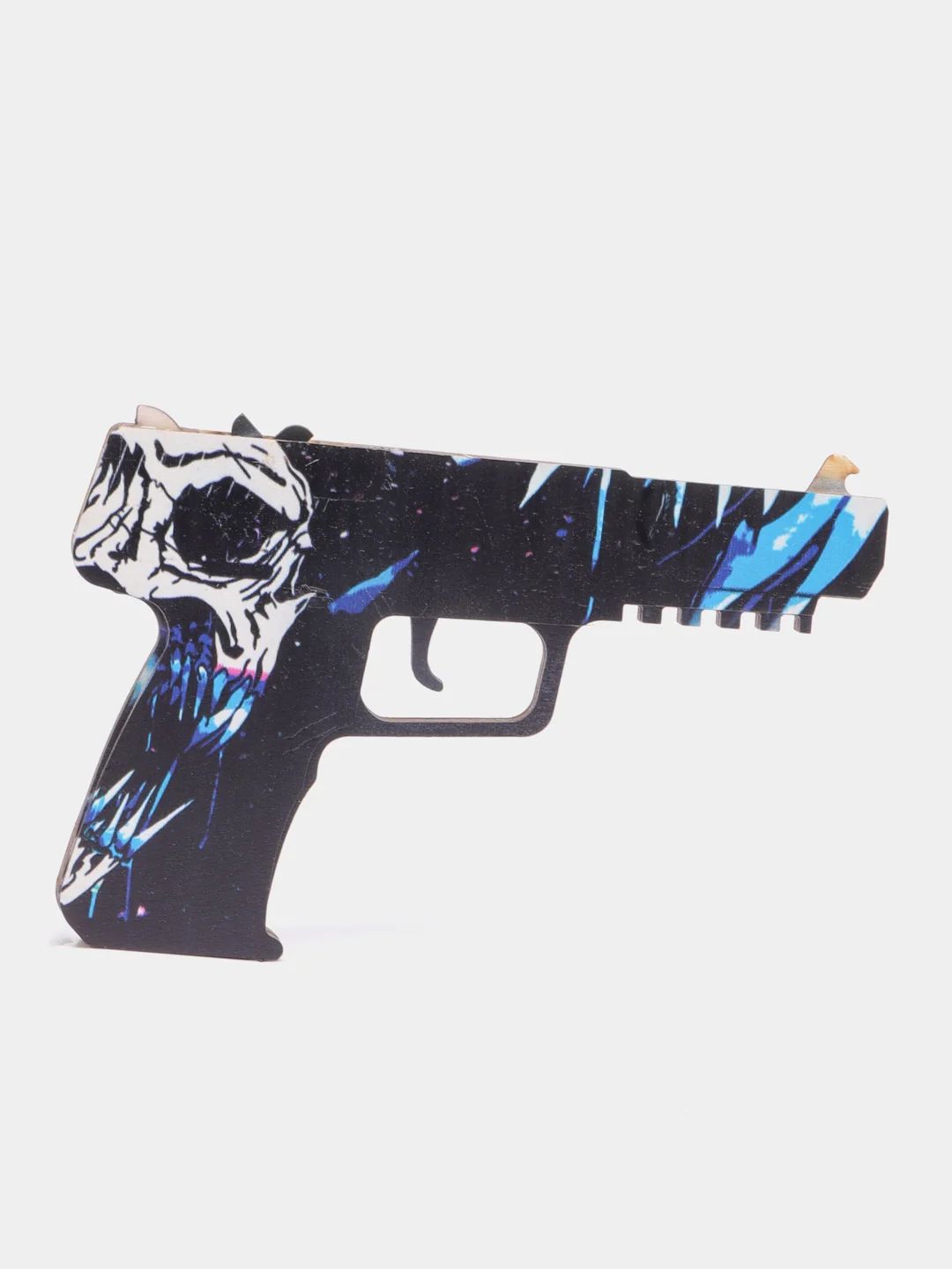 Индиго резинкострел пистолет Five-Seven из CS:GO, 6 скинов, дерево
