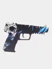 Индиго резинкострел пистолет Five-Seven из CS:GO, 6 скинов, дерево