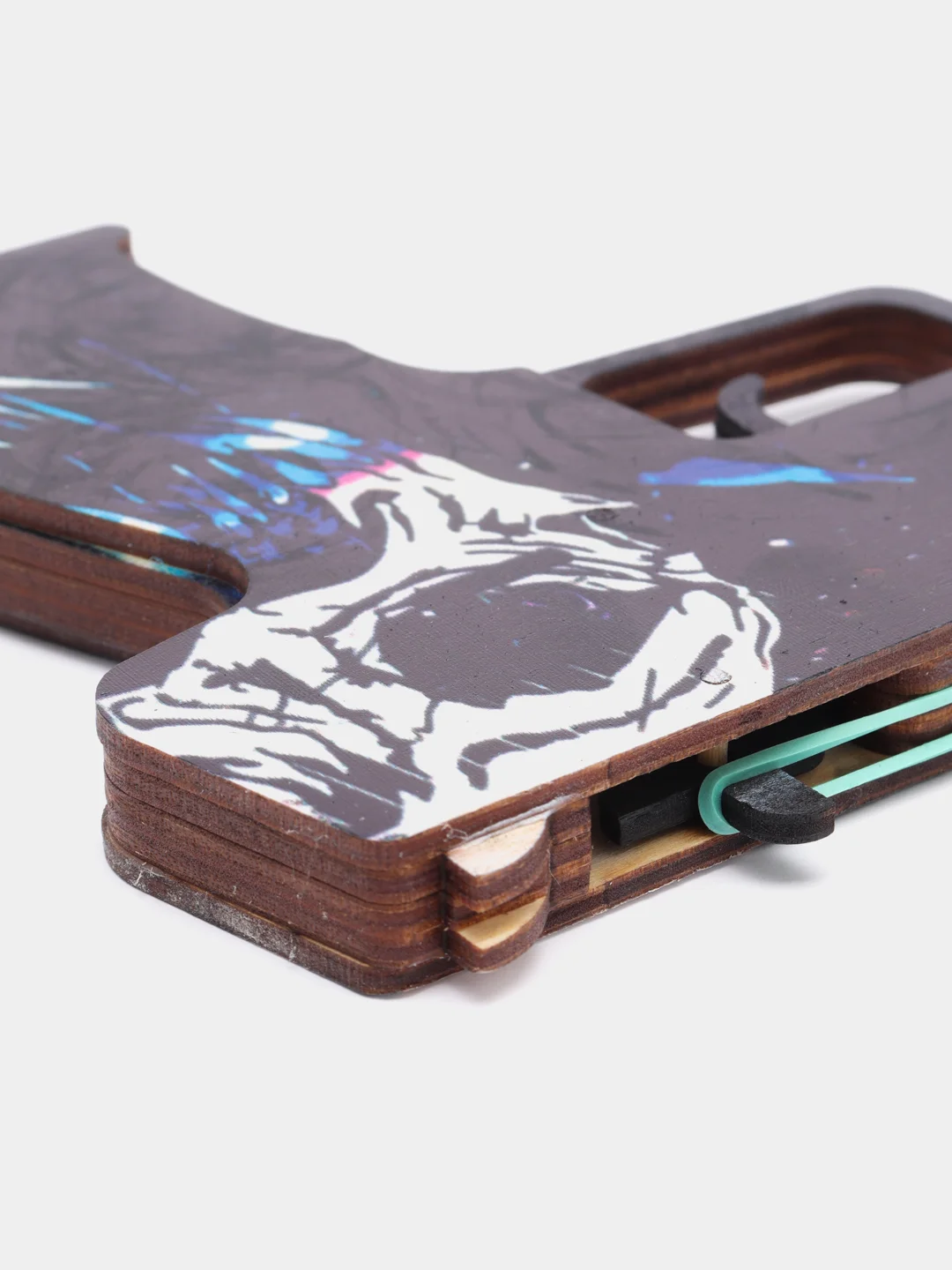 Индиго резинкострел пистолет Five-Seven из CS:GO, 6 скинов, дерево