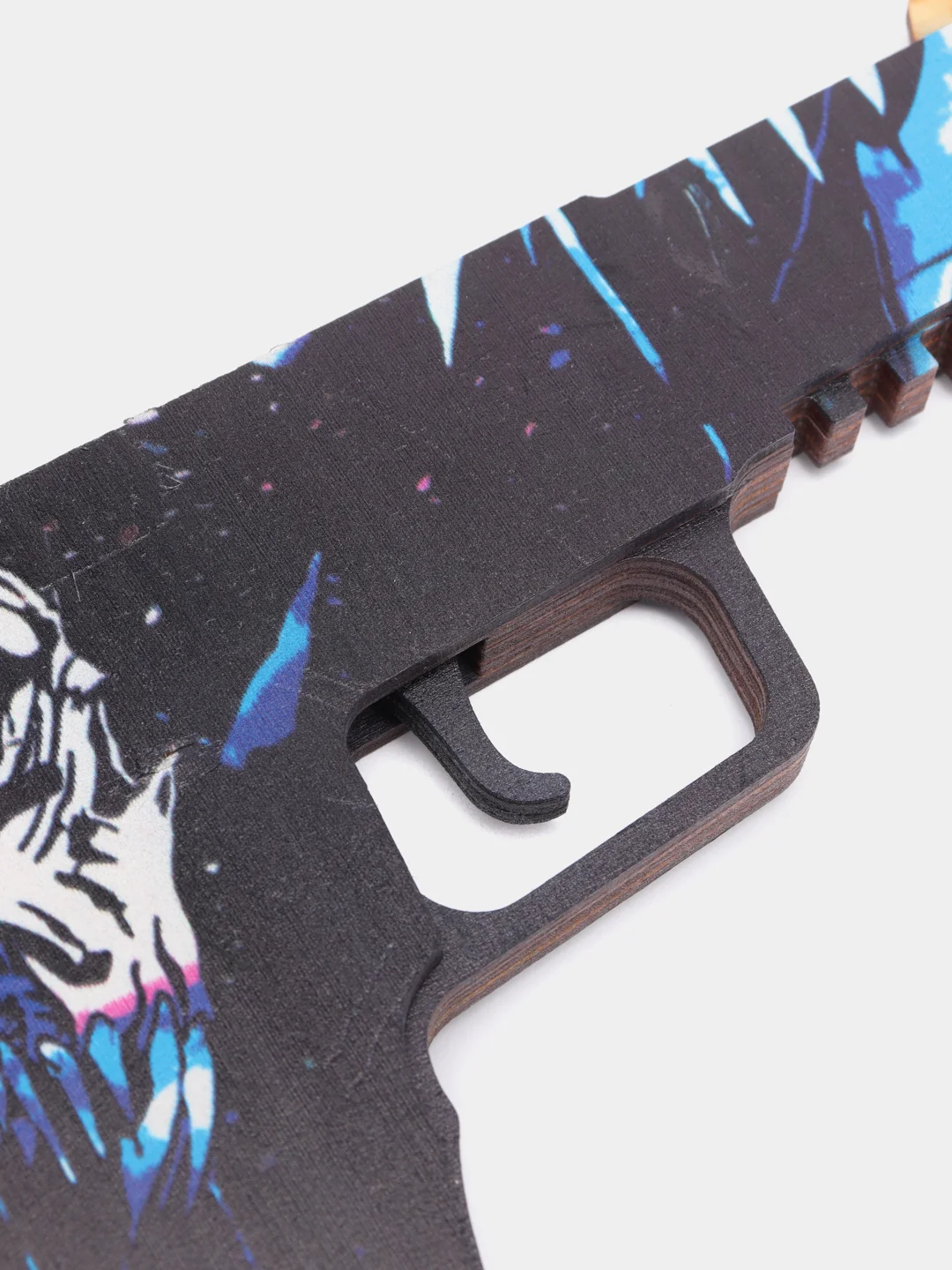 Индиго резинкострел пистолет Five-Seven из CS:GO, 6 скинов, дерево