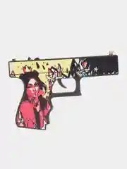 Красный деревянный пистолет Glock (Глок) 18 v1.6, CS: GO, 7 цвета