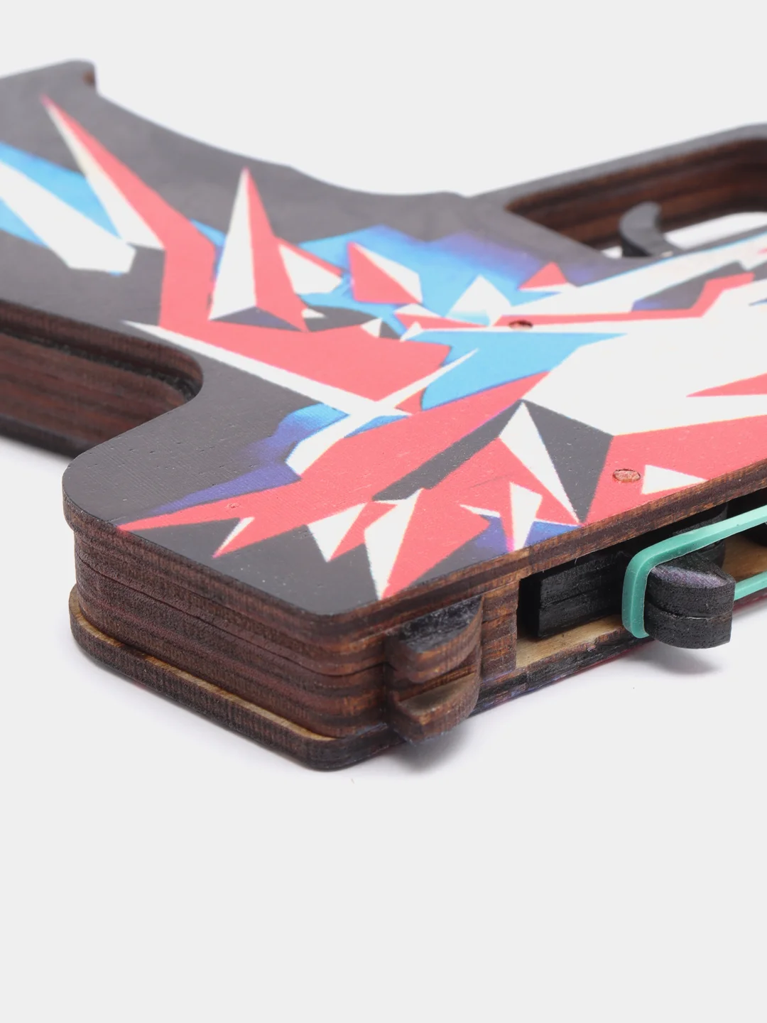 Красный резинкострел пистолет Five-Seven из CS:GO, 6 скинов, дерево