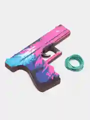 Розовый деревянный пистолет Glock (Глок) 18 v1.6, CS: GO, 7 цвета