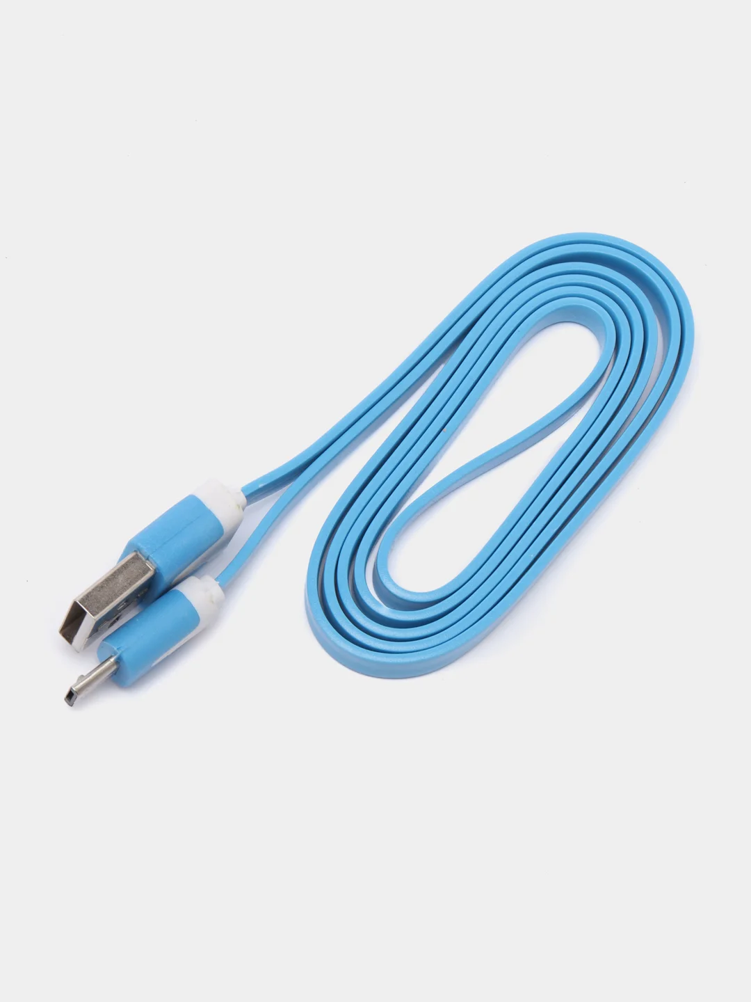 Синий кабель USB - Micro USB, 2, 4, 8 штук