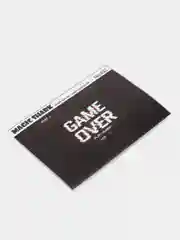Бордовый наклейка на пластиковую банковскую карту: Слэм Данк, Марио, Game over, Геймбой, Винни Пух