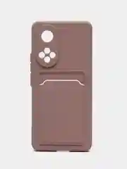 Бежевый меланж чехол Honor 50, Huawei Nova 9, Хонор 50, Хуавей Нова 9 силиконовый, с карманом для карты