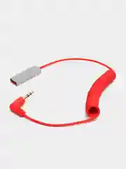 Красный bluetooth AUX адаптер ресивер для автомобиля, переходник для прослушивания музыки