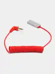 Красный bluetooth AUX адаптер ресивер для автомобиля, переходник для прослушивания музыки