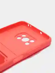 Коралловый чехол Poco X3 / Poco X3 Pro (Поко Х3 Про) силиконовый с карманом для карты