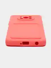 Коралловый чехол Poco X3 / Poco X3 Pro (Поко Х3 Про) силиконовый с карманом для карты