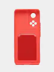 Коралловый чехол Honor 50, Huawei Nova 9, Хонор 50, Хуавей Нова 9 силиконовый, с карманом для карты