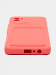 Коралловый чехол для Samsung Galaxy A03, силиконовый, с карманом для карты