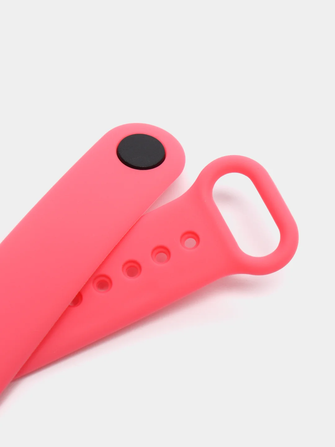Розовый силиконовый ремешок для фитнес-браслетов Xiaomi Mi Band 5 и Mi Band 6