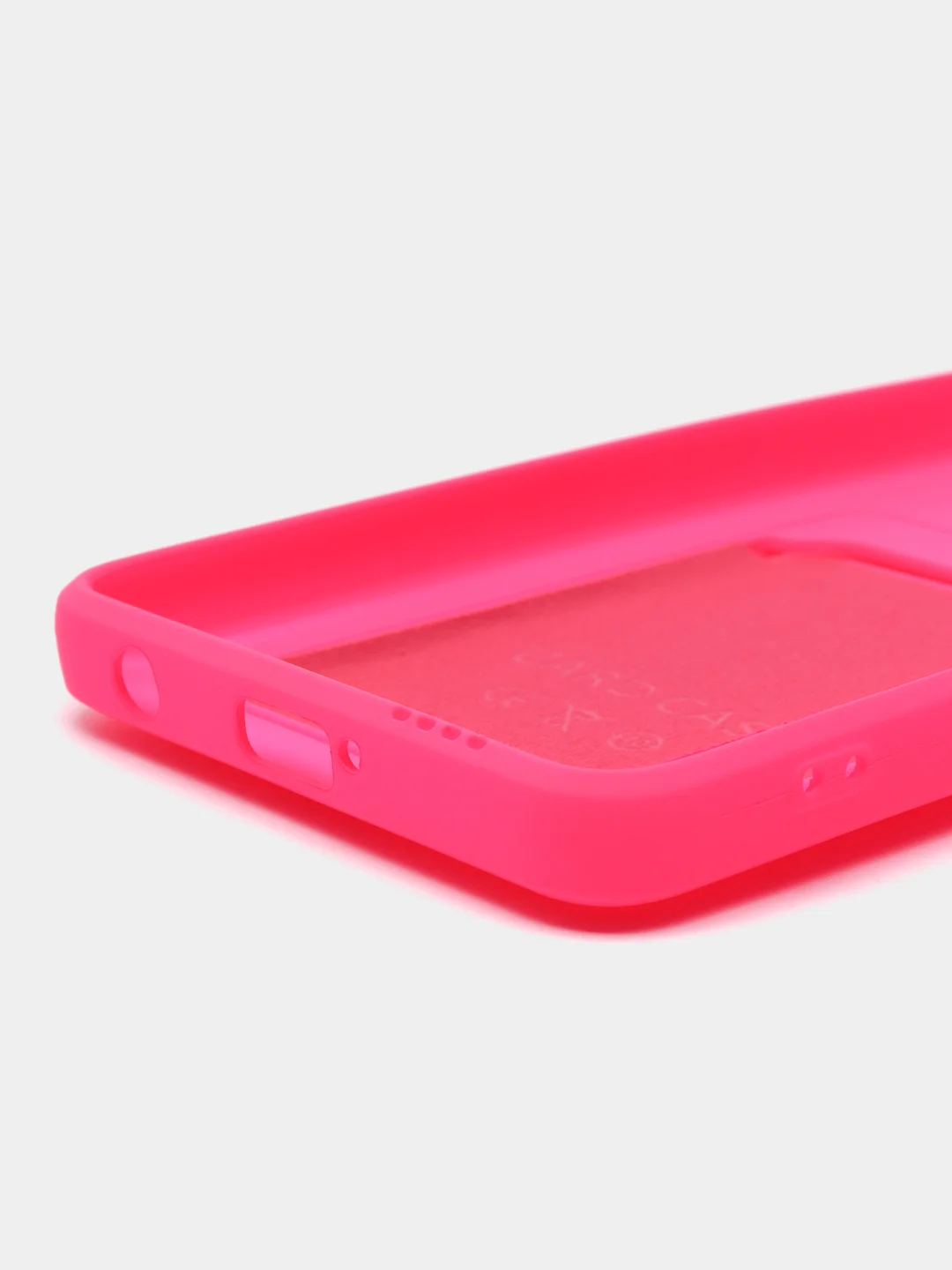 Фуксия чехол Poco X3 / Poco X3 Pro (Поко Х3 Про) силиконовый с карманом для карты
