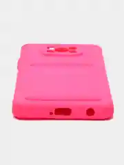 Фуксия чехол Poco X3 / Poco X3 Pro (Поко Х3 Про) силиконовый с карманом для карты
