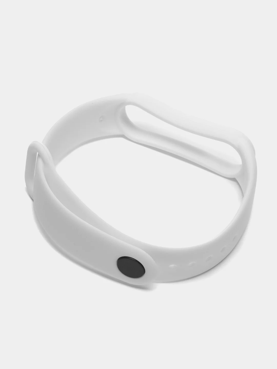 Белый силиконовый ремешок для фитнес-браслетов Xiaomi Mi Band 5 и Mi Band 6