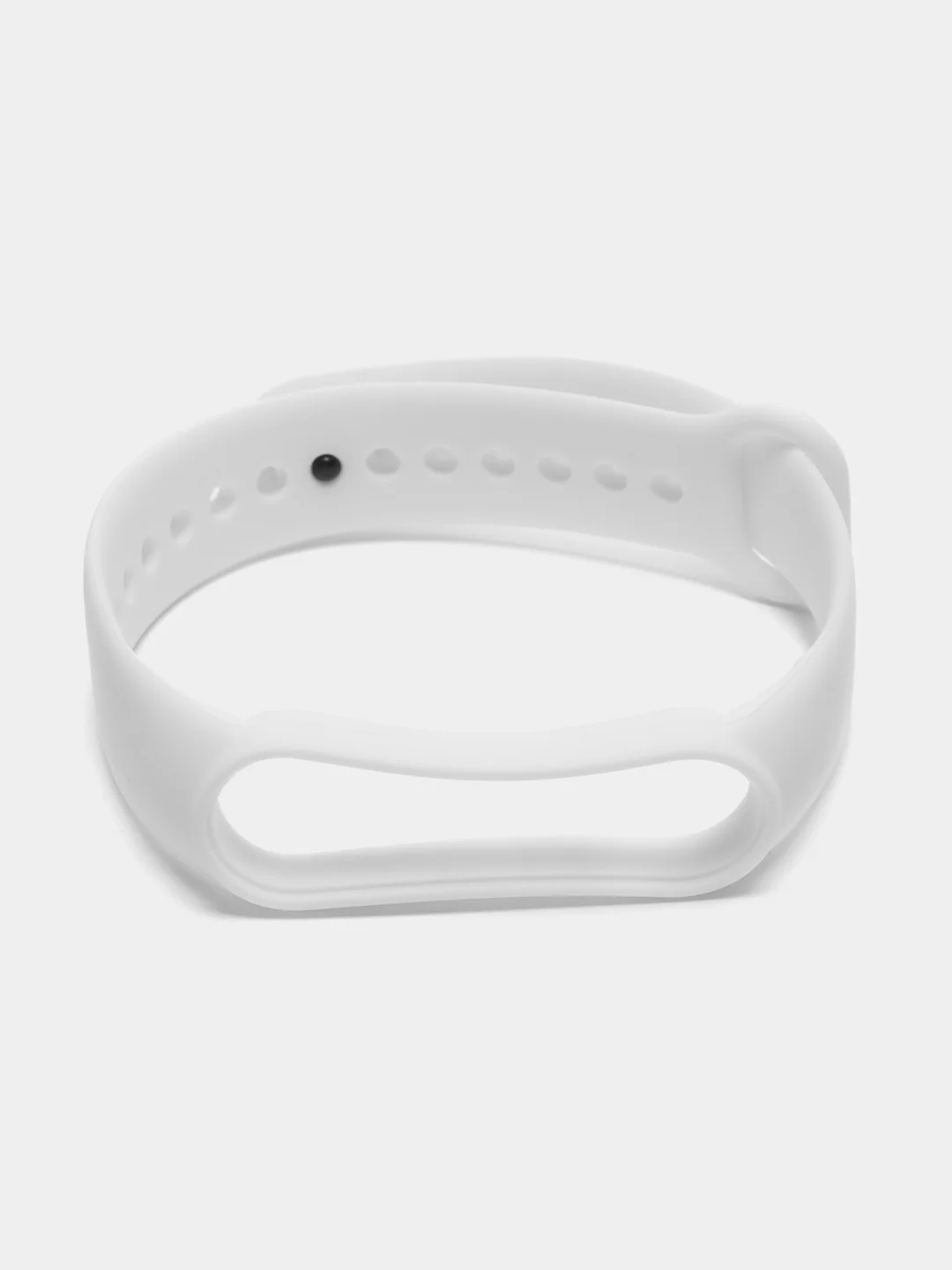 Белый силиконовый ремешок для фитнес-браслетов Xiaomi Mi Band 5 и Mi Band 6