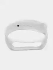 Белый силиконовый ремешок для фитнес-браслетов Xiaomi Mi Band 5 и Mi Band 6