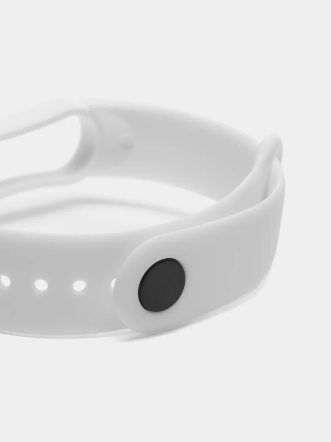 Белый силиконовый ремешок для фитнес-браслетов Xiaomi Mi Band 5 и Mi Band 6