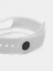 Белый силиконовый ремешок для фитнес-браслетов Xiaomi Mi Band 5 и Mi Band 6