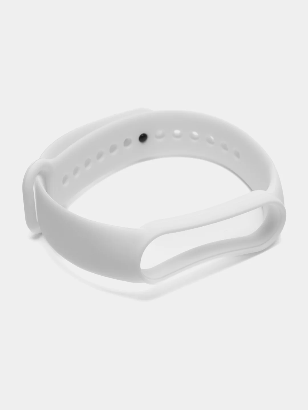 Белый силиконовый ремешок для фитнес-браслетов Xiaomi Mi Band 5 и Mi Band 6