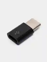 Черный переходник Micro USB (мама) - USB Type-С (папа)