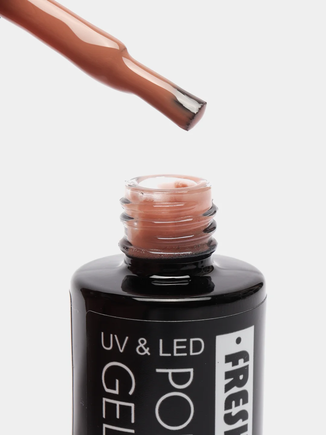 Бежевый меланж гель лак для ногтей Fresh Prof "Lipstick Camouflage 4", 10г френч натуральный бежевый