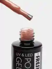 Бежевый меланж гель лак для ногтей Fresh Prof "Lipstick Camouflage 4", 10г френч натуральный бежевый