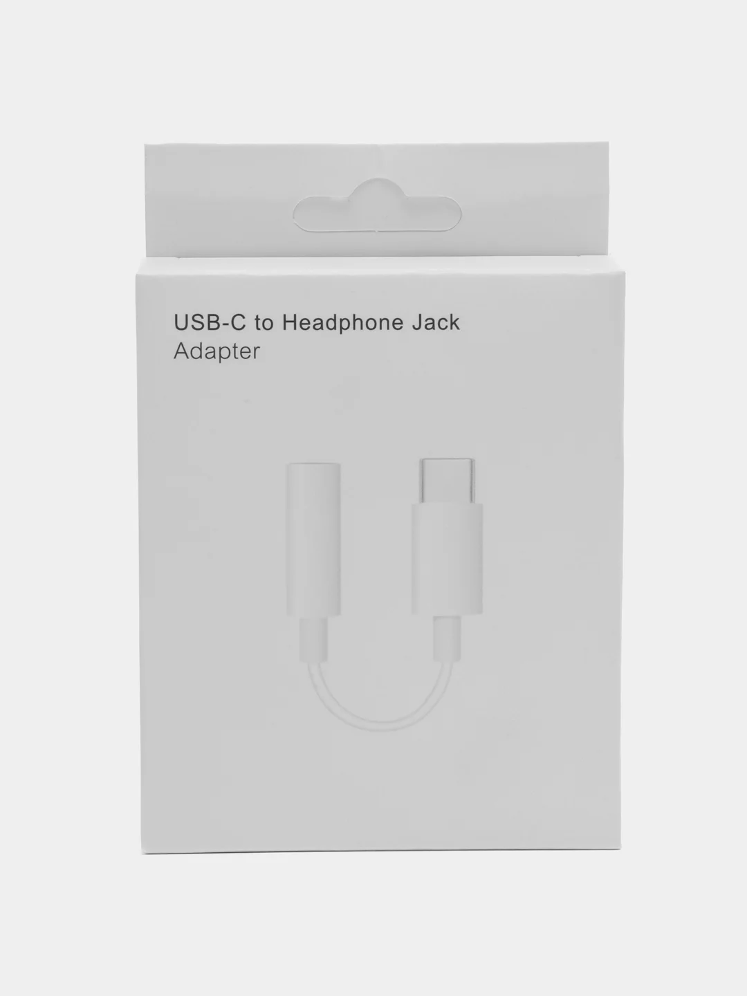 Белый переходник адаптер Type-C на 3.5 mm jack