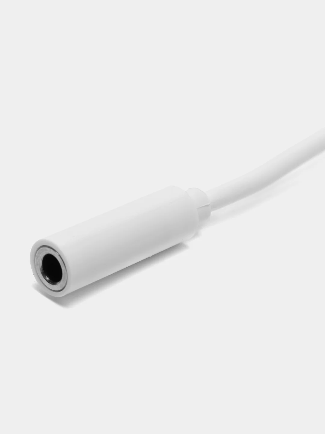 Белый переходник адаптер Type-C на 3.5 mm jack