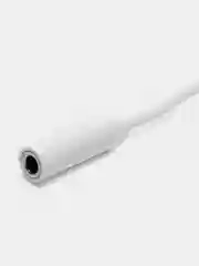 Белый переходник адаптер Type-C на 3.5 mm jack