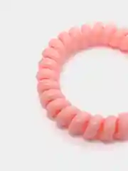 Розовый резинка-пружинка для волос, силиконовая, 5,5 см, 1 шт